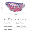 Napa print Fanny pack/Cartoon kids PU Fanny Pack/Napa print PU graffiti bag